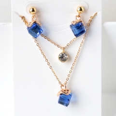Stainless steel jewelry Necklace Earrings set Wholesale