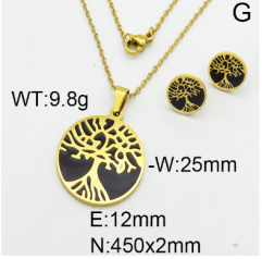 Stainless steel jewelry Necklace Earrings  set Wholesale