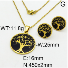 Stainless steel jewelry Necklace Earrings set Wholesale