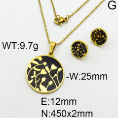 Stainless steel jewelry Necklace Earrings set Wholesale