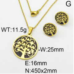 Stainless steel jewelry Necklace Earrings  set Wholesale