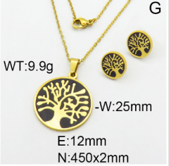 Stainless steel jewelry Necklace Earrings set Wholesale