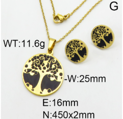 Stainless steel jewelry Necklace Earrings set Wholesale