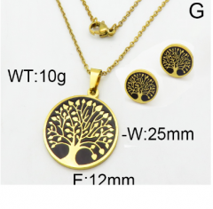Stainless steel jewelry Necklace Earrings set Wholesale