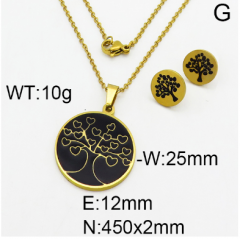 Stainless steel jewelry Necklace Earrings set Wholesale