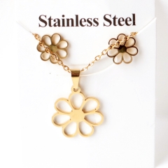 Stainless steel jewelry Earrings and necklaces set Wholesale