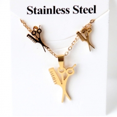 Stainless steel jewelry Earrings and necklaces set Wholesale
