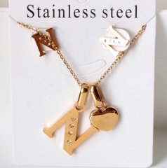 Stainless steel jewelry Necklace Earrings  set Wholesale