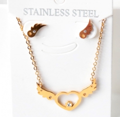 Stainless steel jewelry Necklace Earrings set Wholesale