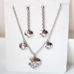 Stainless steel jewelry Necklace Earrings set Wholesale