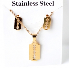 Stainless steel jewelry Earrings and necklaces set Wholesale