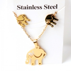 Stainless steel jewelry Earrings and necklaces set Wholesale