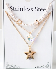 Stainless steel jewelry Necklace Earrings set Wholesale
