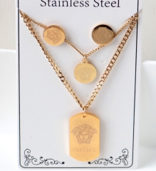 Stainless steel jewelry Necklace Earrings set Wholesale