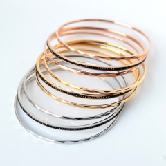 Stainless steel jewelry women bracelet 3-piece set Wholesale