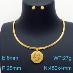 Stainless steel jewelry Necklace Earrings set Wholesale