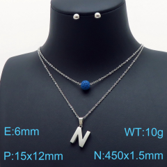 Stainless steel jewelry Necklace Earrings set Wholesale