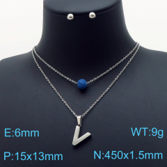 Stainless steel jewelry Necklace Earrings set Wholesale