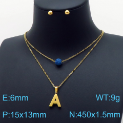 Stainless steel jewelry Necklace Earrings set Wholesale