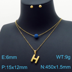 Stainless steel jewelry Necklace Earrings set Wholesale
