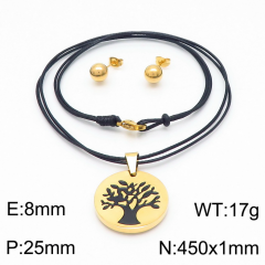 Stainless steel jewelry Necklace Earrings set Wholesale