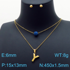 Stainless steel jewelry Necklace Earrings set Wholesale
