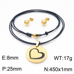 Stainless steel jewelry Necklace Earrings set Wholesale