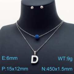 Stainless steel jewelry Necklace Earrings set Wholesale