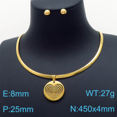 Stainless steel jewelry Necklace Earrings set Wholesale