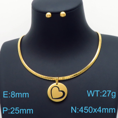 Stainless steel jewelry Necklace Earrings set Wholesale