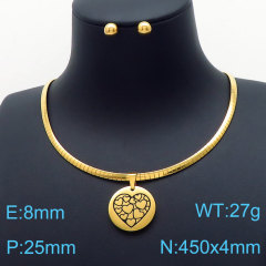 Stainless steel jewelry Necklace Earrings set Wholesale
