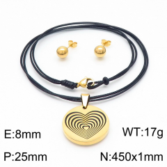 Stainless steel jewelry Necklace Earrings set Wholesale