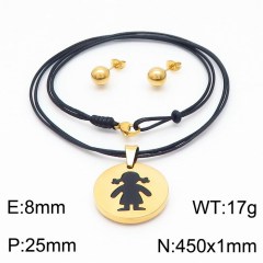 Stainless steel jewelry Necklace Earrings set Wholesale