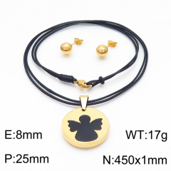 Stainless steel jewelry Necklace Earrings set Wholesale