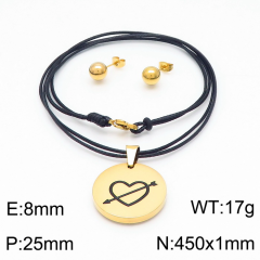 Stainless steel jewelry Necklace Earrings set Wholesale