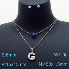 Stainless steel jewelry Necklace Earrings set Wholesale