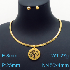 Stainless steel jewelry Necklace Earrings set Wholesale