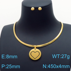 Stainless steel jewelry Necklace Earrings set Wholesale