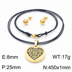 Stainless steel jewelry Necklace Earrings set Wholesale