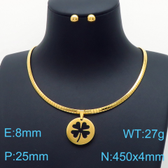 Stainless steel jewelry Necklace Earrings set Wholesale