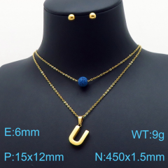 Stainless steel jewelry Necklace Earrings set Wholesale
