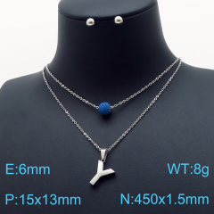 Stainless steel jewelry Necklace Earrings set Wholesale