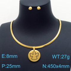 Stainless steel jewelry Necklace Earrings set Wholesale