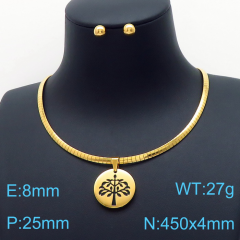 Stainless steel jewelry Necklace Earrings set Wholesale