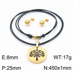 Stainless steel jewelry Necklace Earrings set Wholesale
