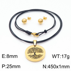 Stainless steel jewelry Necklace Earrings set Wholesale