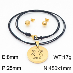 Stainless steel jewelry Necklace Earrings set Wholesale