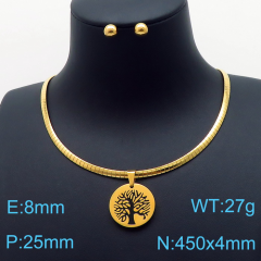 Stainless steel jewelry Necklace Earrings set Wholesale
