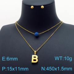 Stainless steel jewelry Necklace Earrings set Wholesale