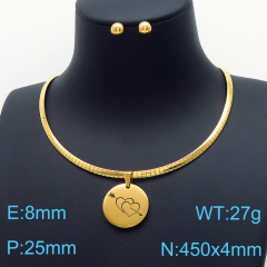 Stainless steel jewelry Necklace Earrings set Wholesale